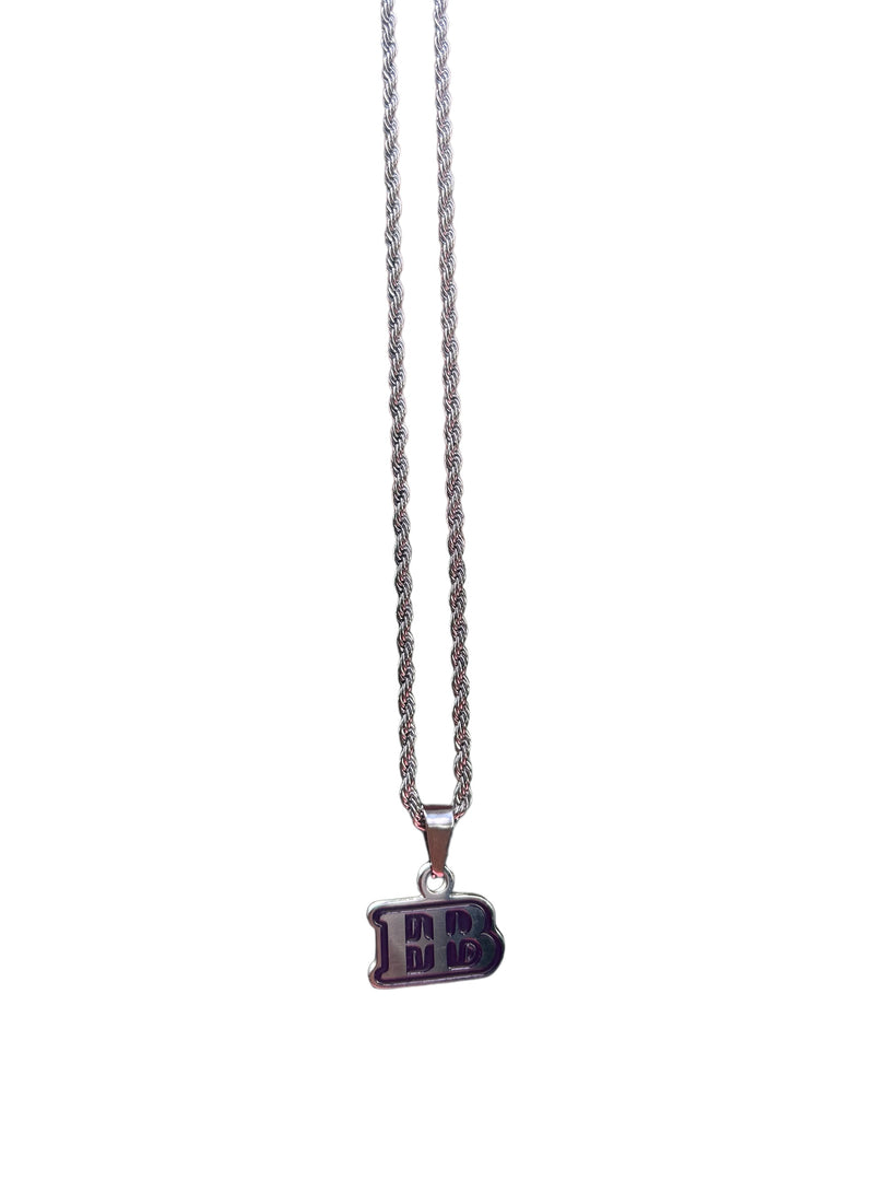 “ EB “ Logo Stainless Steel Rope Chain