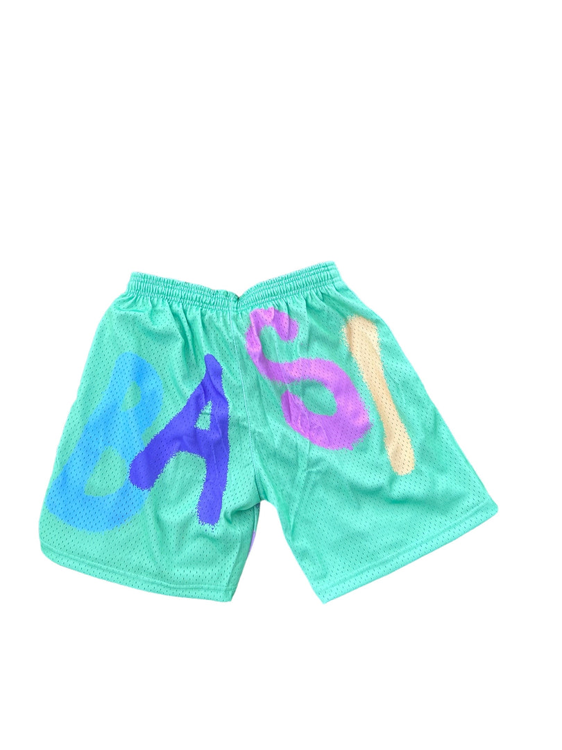 Ellebasi Color Block Mesh Shorts
