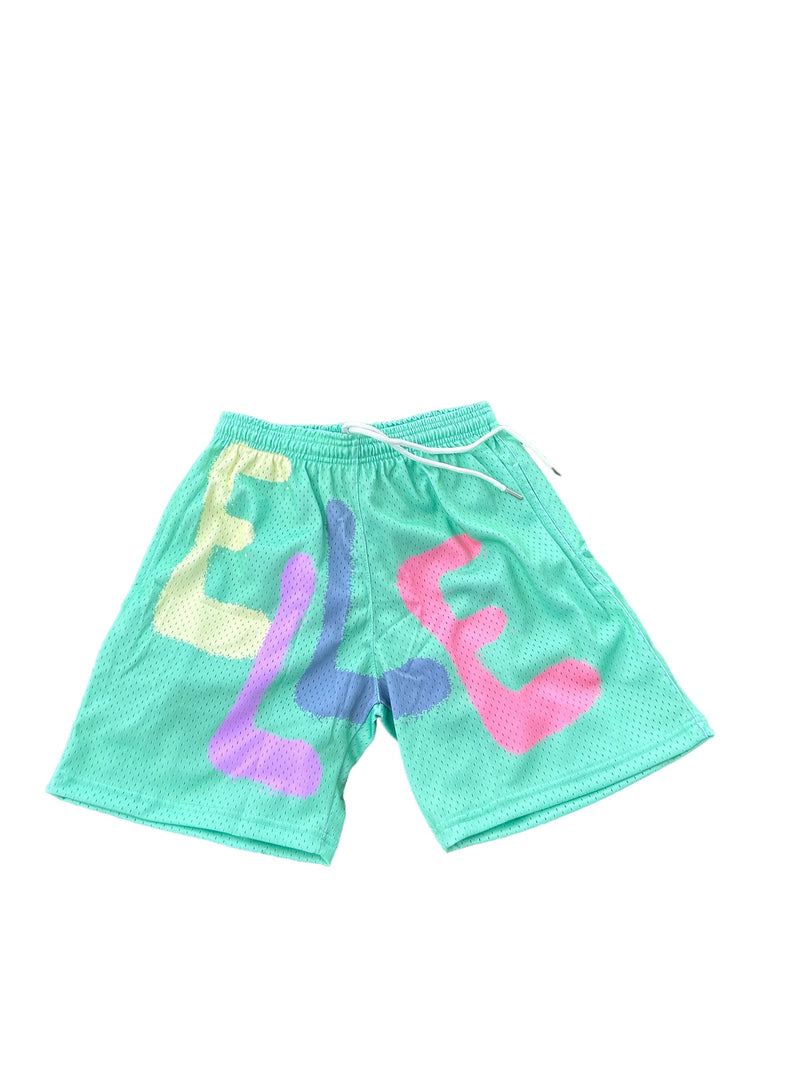 Ellebasi Color Block Mesh Shorts