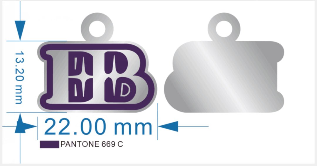 “ EB “ Logo Stainless Steel Rope Chain