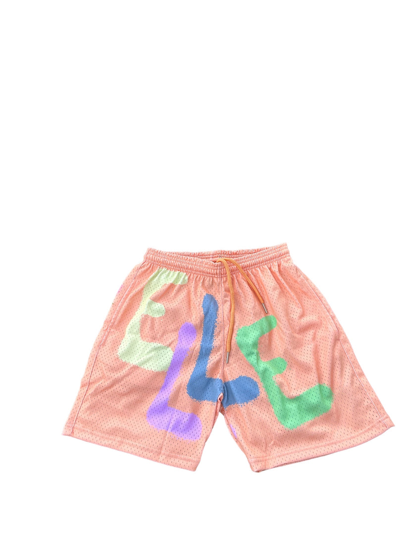 Ellebasi Color Block Mesh Shorts
